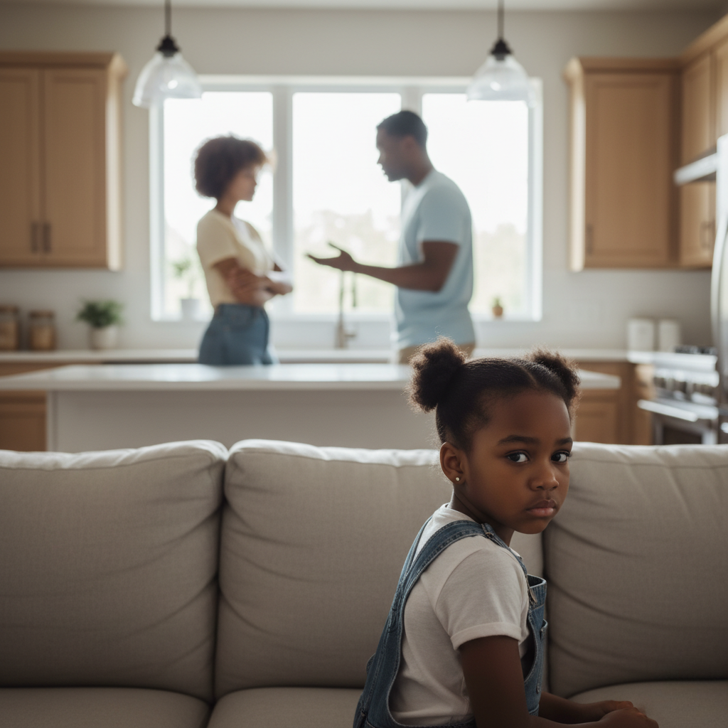legal client divorce solicitors: parents arguing over children