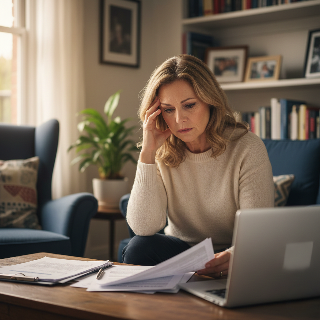 legal client assessing their pension pot after divorce